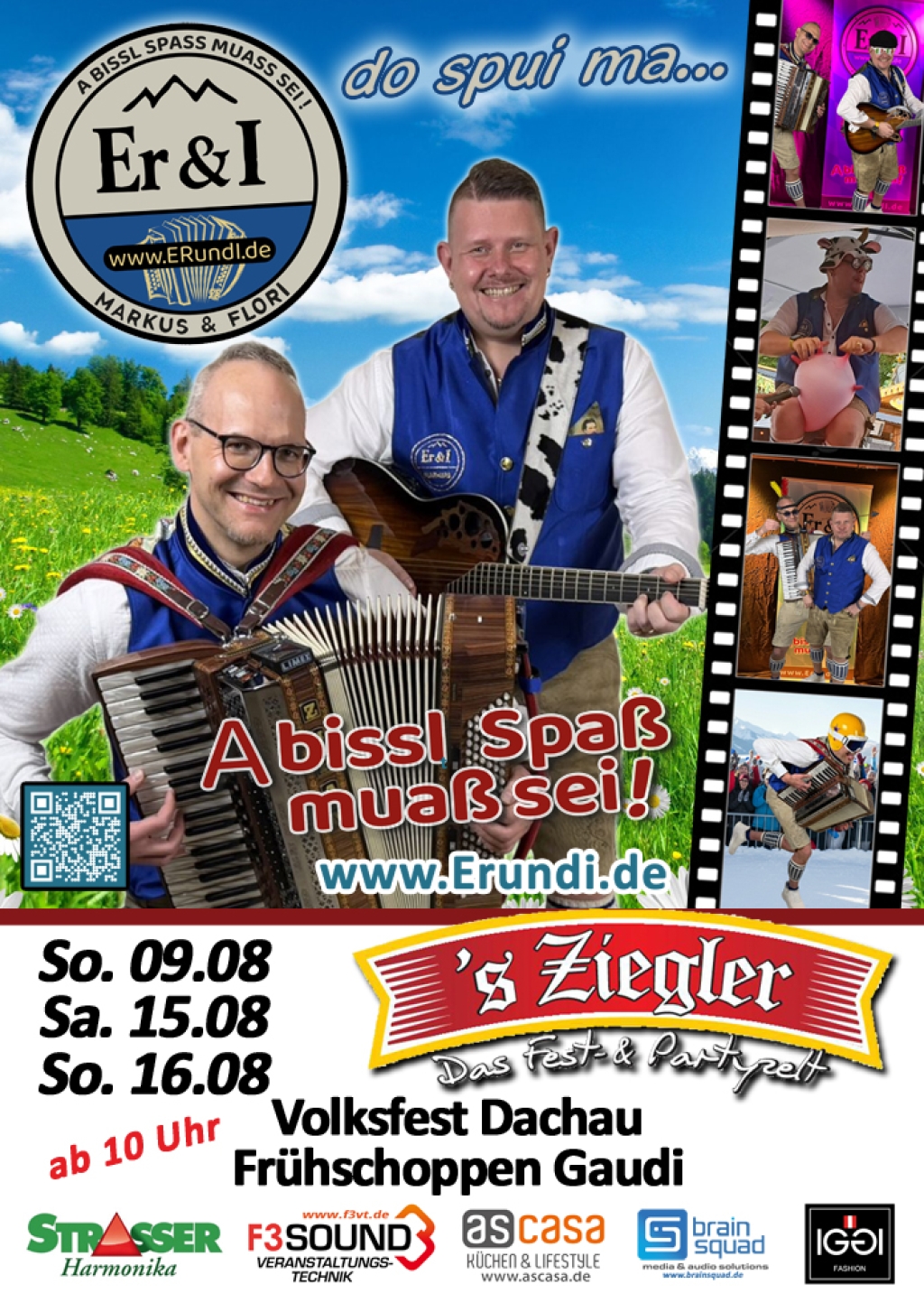 Dachauer Volksfest - Ziegler Partyzelt - Musikduo aus Bayern