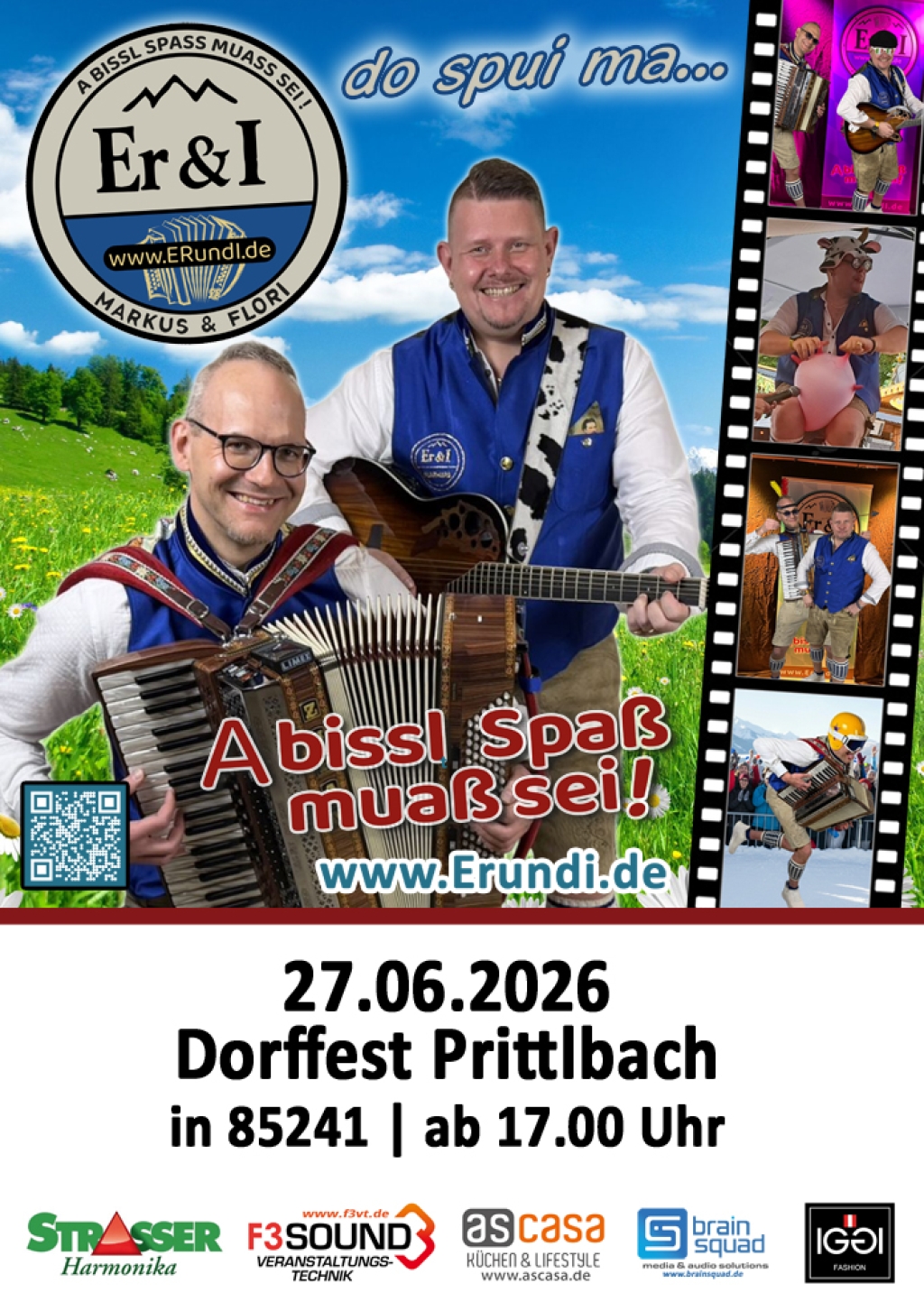 Musikduo aus Bayern - Dorffest Prittlbach 27.06.2026
