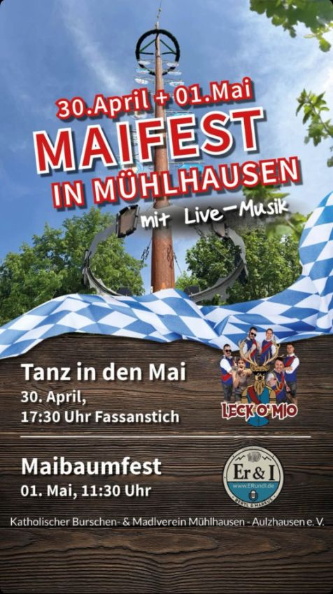 Maifest der Burschen und Madl´n Mühlhausen / Aulzhausen